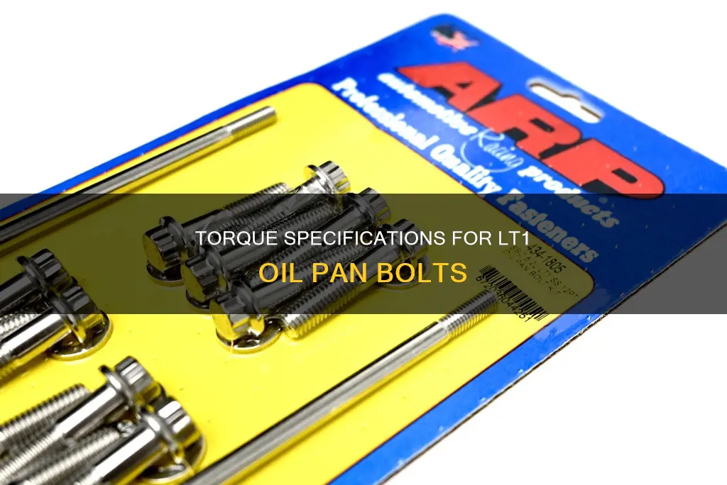 what is the torque for lt1 oil pan bolts