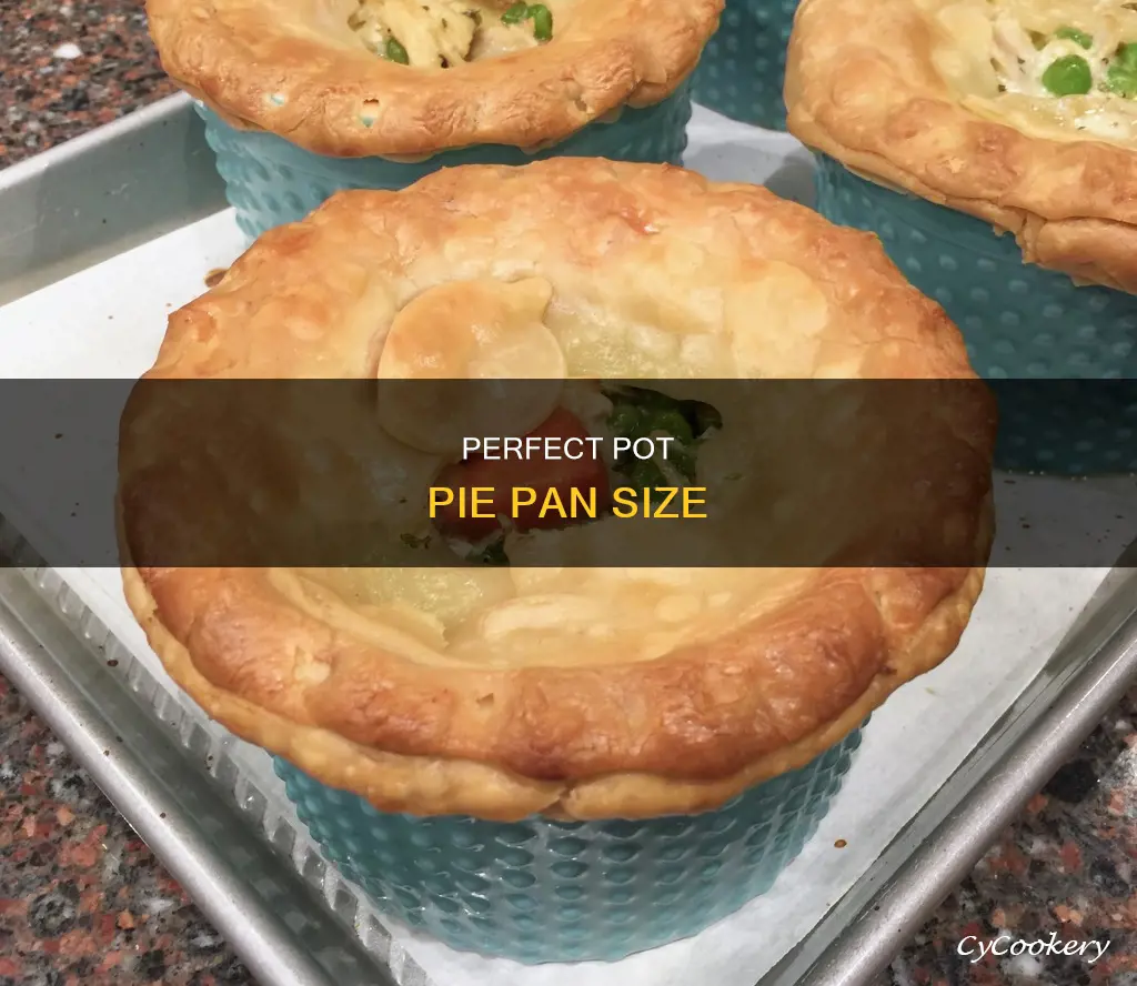 what is the typical individual pot pie pan size