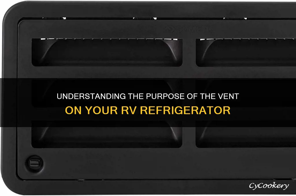 what is the vent on rv refrigerator