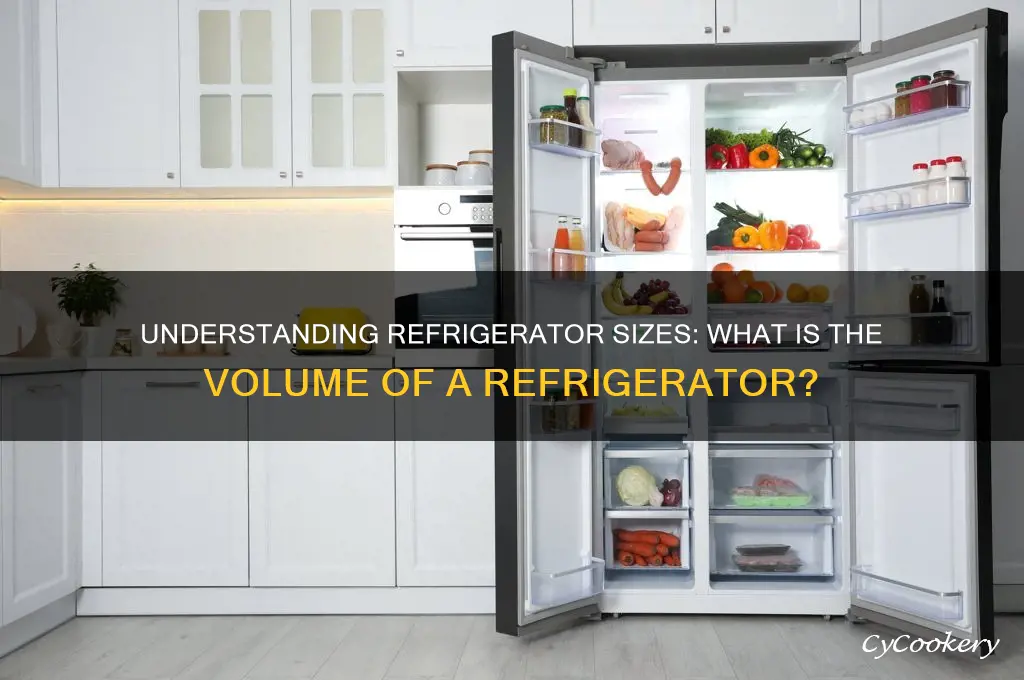 what is the volume of a refrigerator