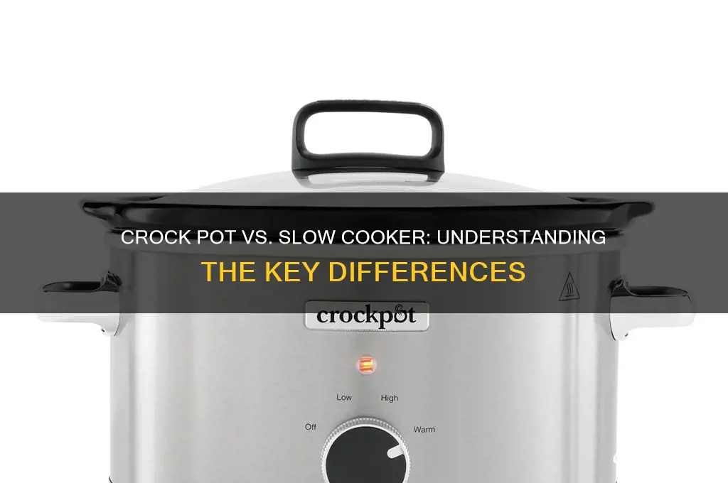 what is thebdiffernce between a crock pot andvavslow cooker