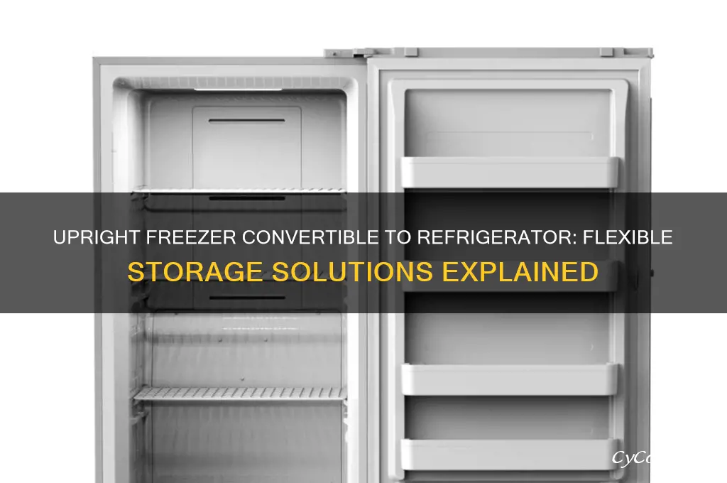 what is upright freezer convertible to refrigerator
