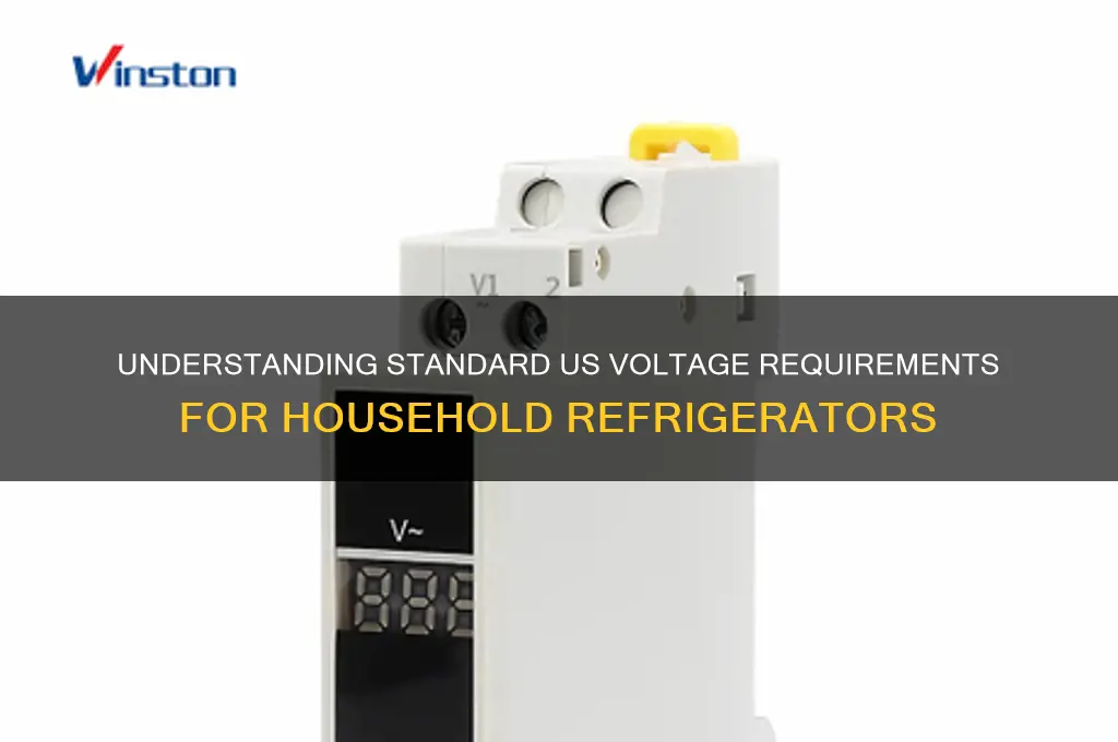 what is us voltage for household refrigerator