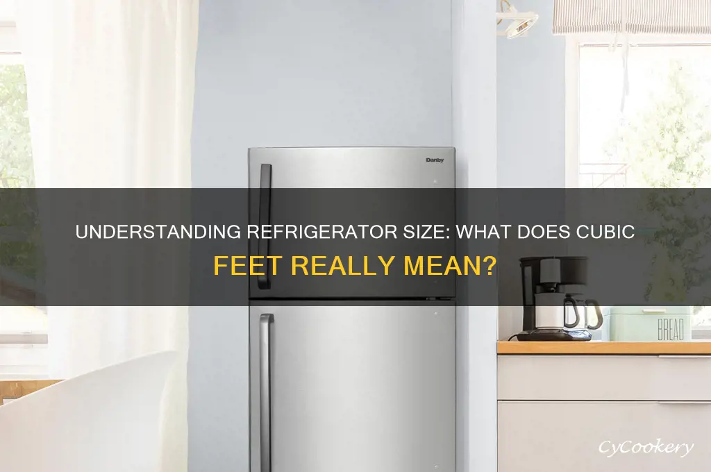 what item is a refrigerator cubic feet