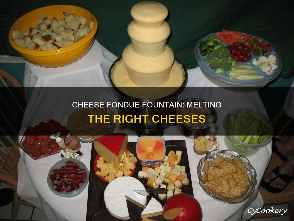 what kind of cheese for fondue fountain