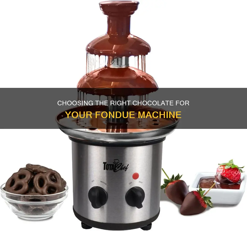 what kind of chocolate for fondue machine