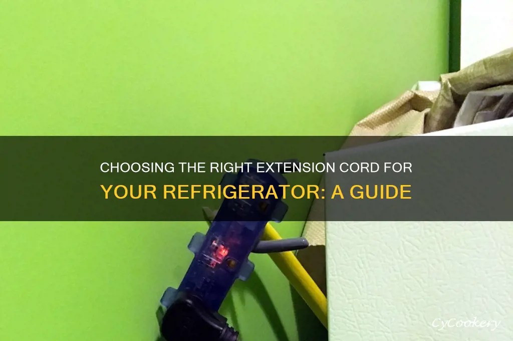 what kind of extension cord for refrigerator