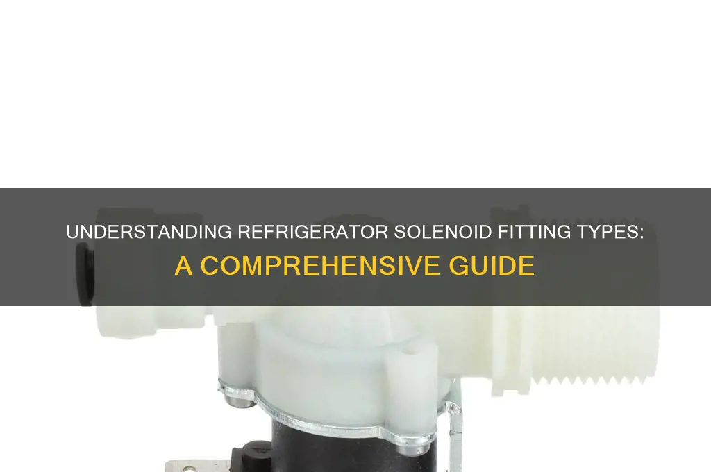 what kind of fitting on refrigerator solenoid