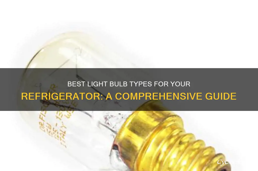 what kind of light bulb for refrigerator