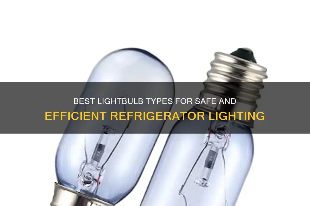 what kind of lightbulb can go in a refrigerator