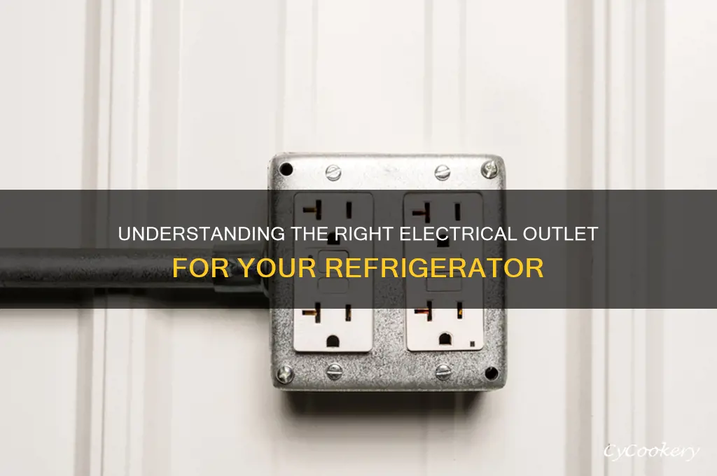 what kind of outlet do refrigerators use