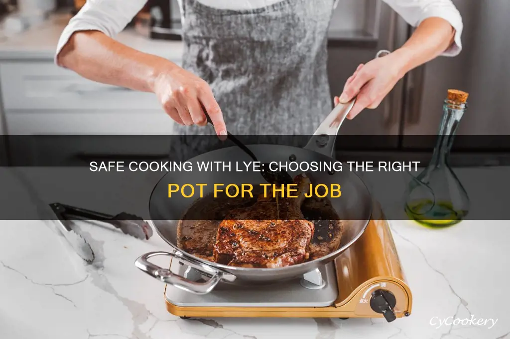 what kind of pot can you use to cook lye
