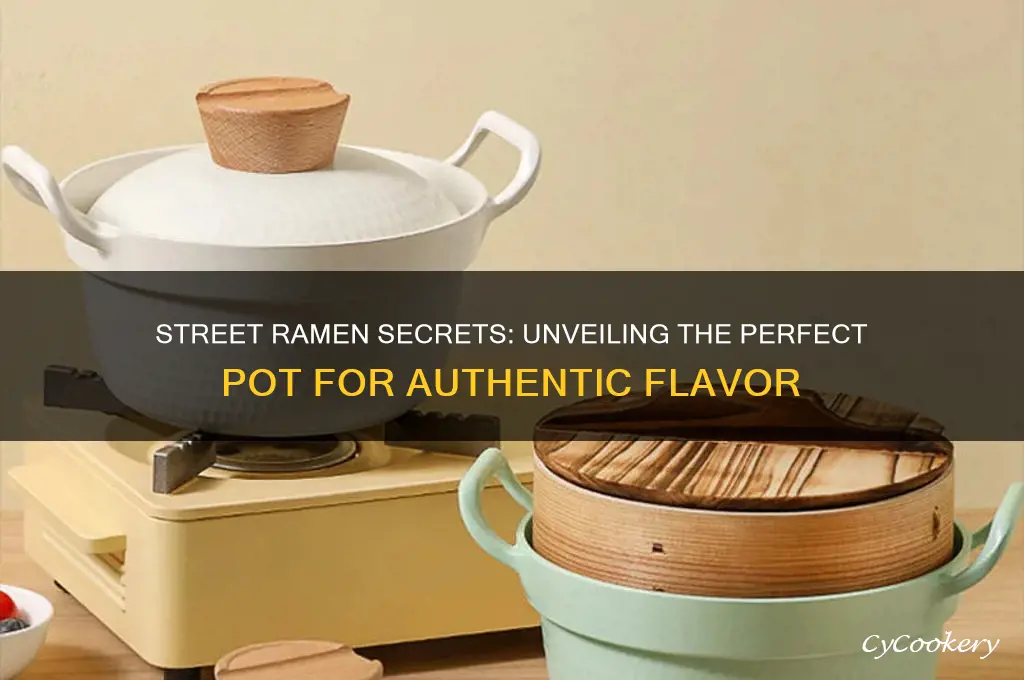 what kind of pot is street ramen cooked out of
