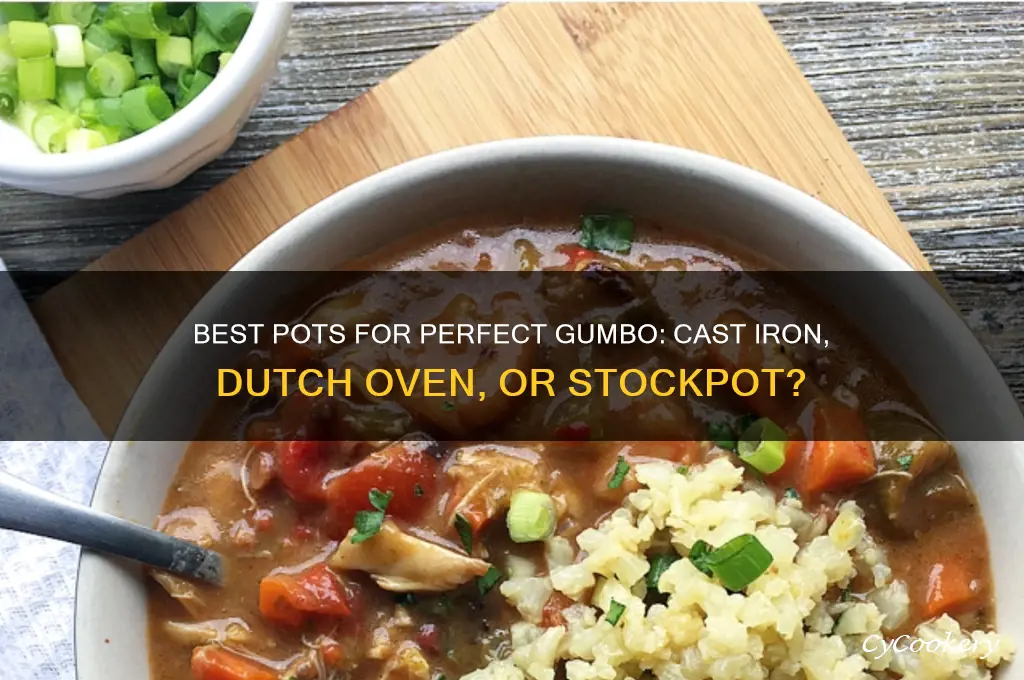 what kind of pot to cook gumbo in