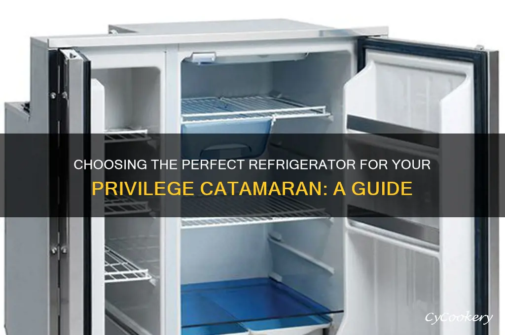 what kind of refrigerator in privilege catamaran