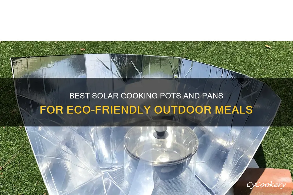what kind of solar cooking pots and pans