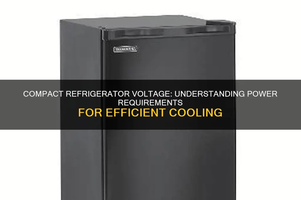 what kind of voltage does a compact refrigerator use
