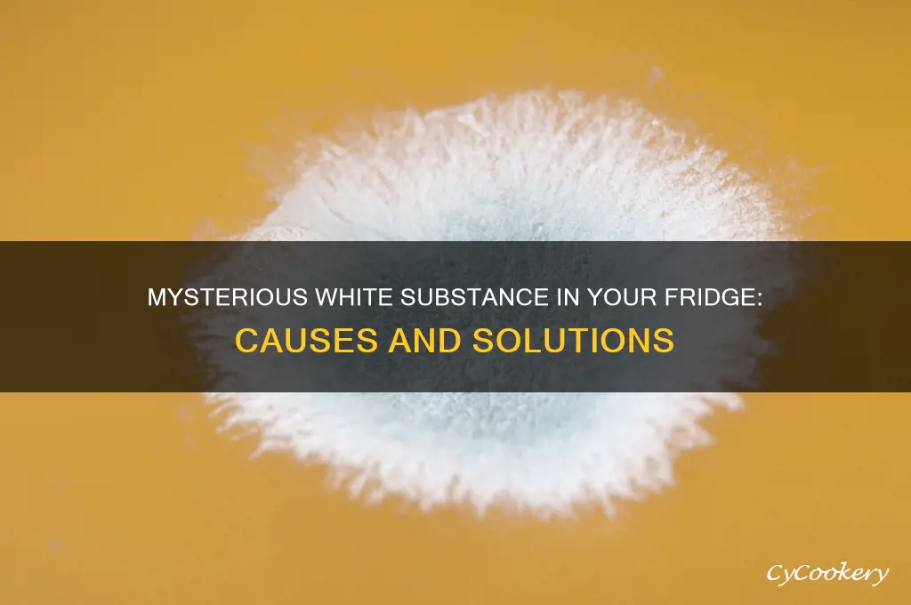 what kind of white substance can grow in a refrigerator