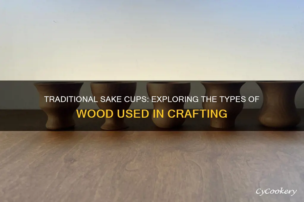 what kind of wood are sake cups made out off