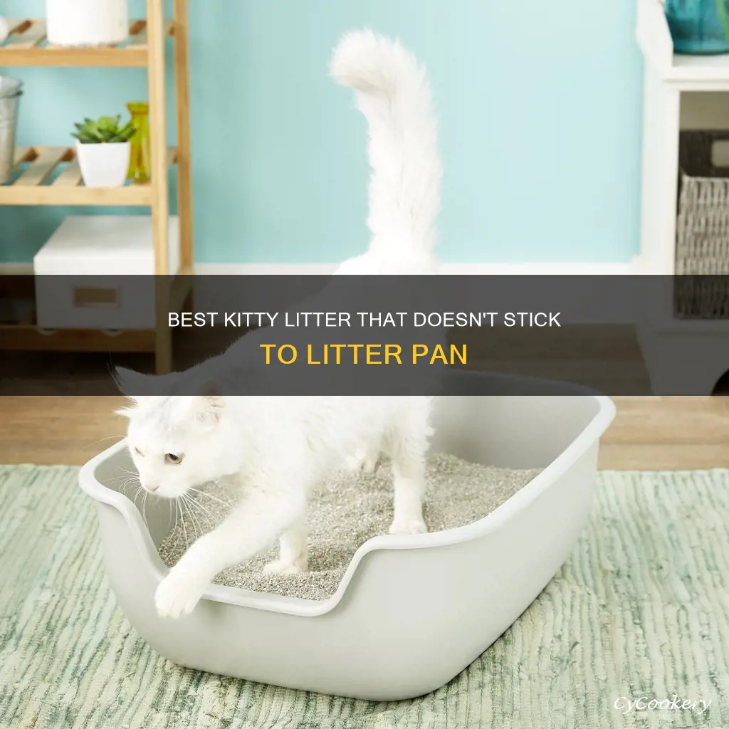 what kitty itter does not stick yo litter pan