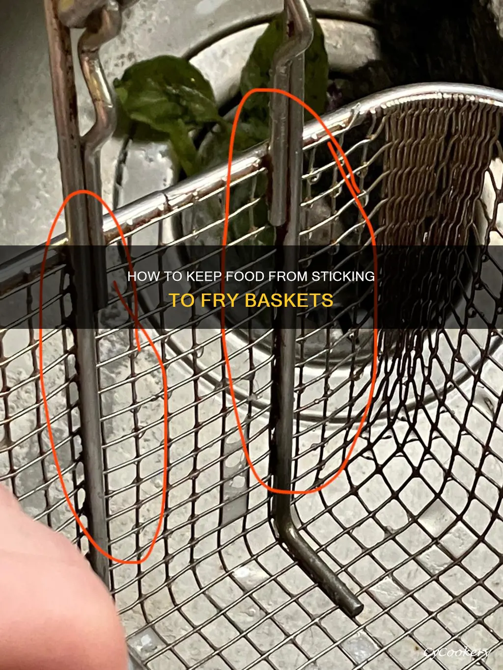 what makes good stick to a deep fryer baskets