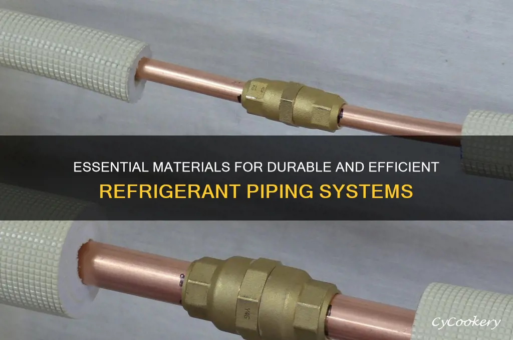 what materials are used for refrigerant piping