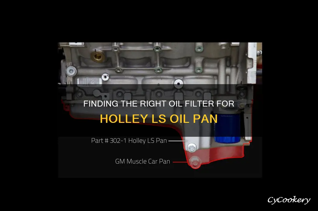 what oil filter fits holley ls oil pan