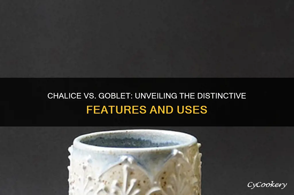 what os the difference between a chalice and a goblet