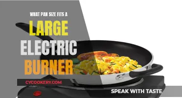 Large Electric Burner Pan Size Guide