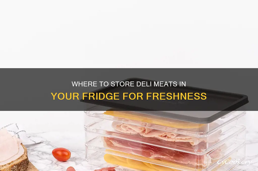 what part of refrigerator for deli meats