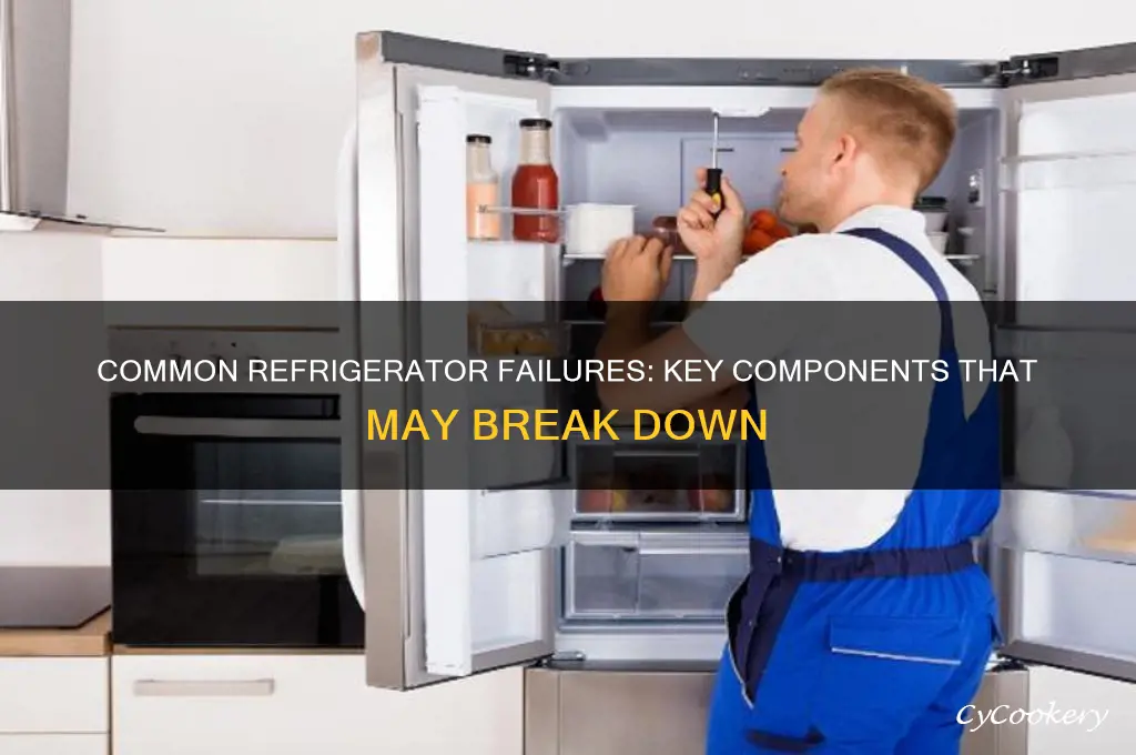 what parts of a refrigerator can fail