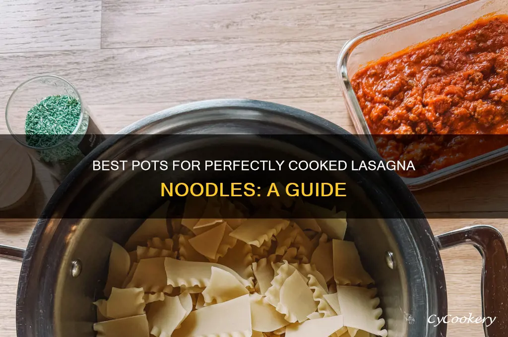 what pot to use to cook lasagna noodles