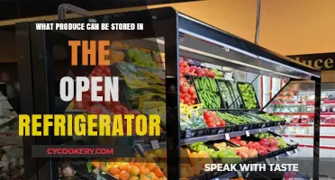 Fresh and Safe: Open Refrigerator Storage for Produce Essentials