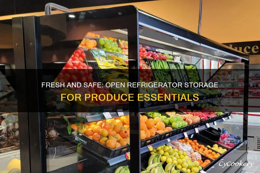 what produce can be stored in the open refrigerator