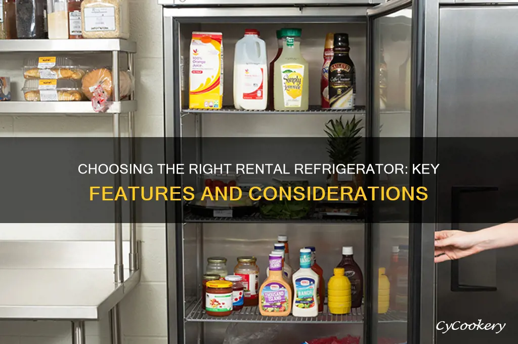 what qualifies as an appropriate rental refrigerator