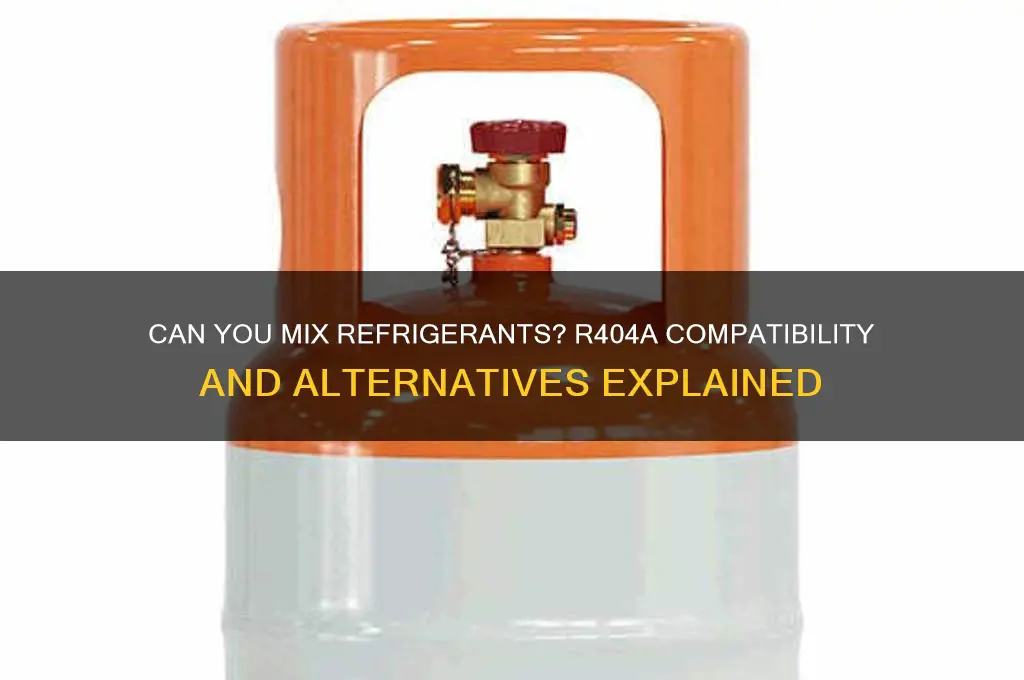 what refrigerant can be mixed with r404a