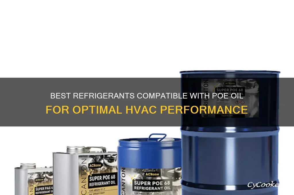 what refrigerant can handle poe oil