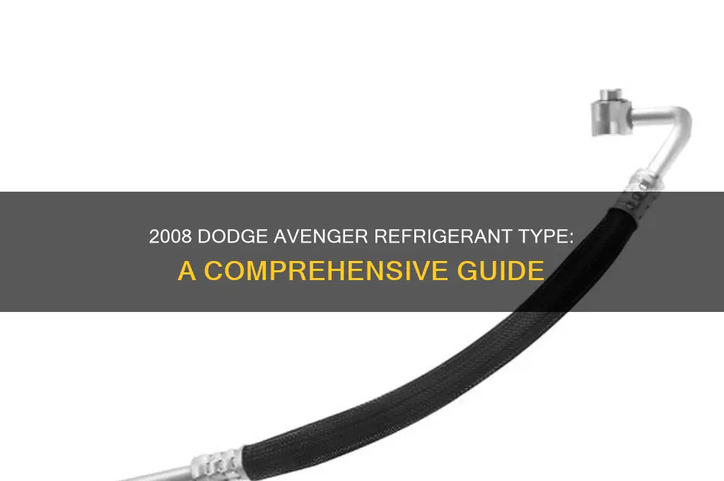 what refrigerant does 2008 dogde avenger use