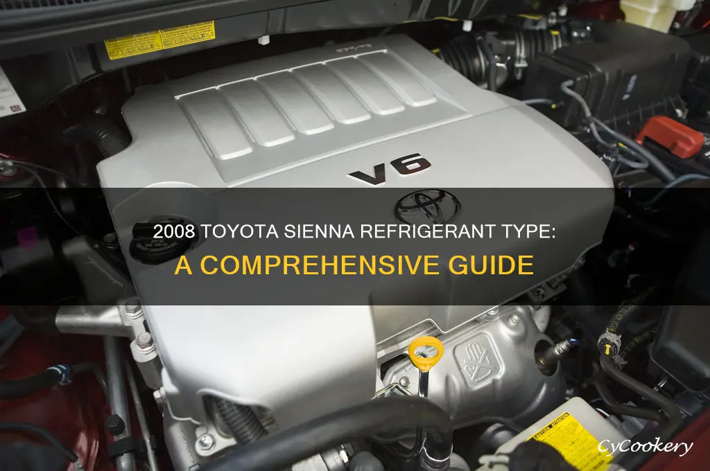 what refrigerant does a 2008 sienna use