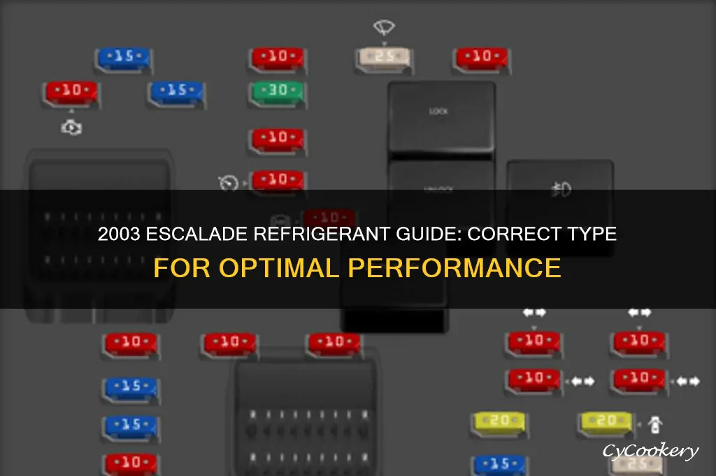what refrigerant goes in a 2003 escalade