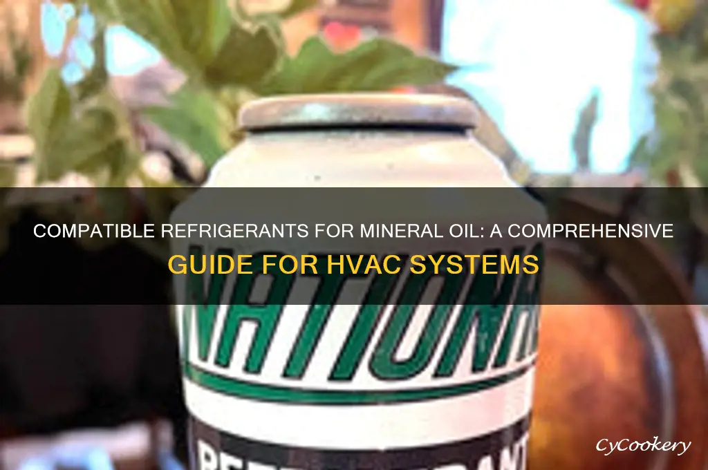 what refrigerant is compatible with mineral oil