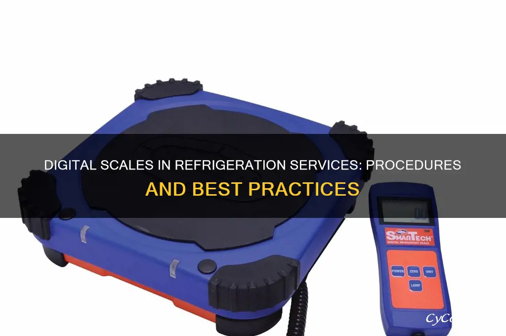 what refrigeration services procedures are digital scales