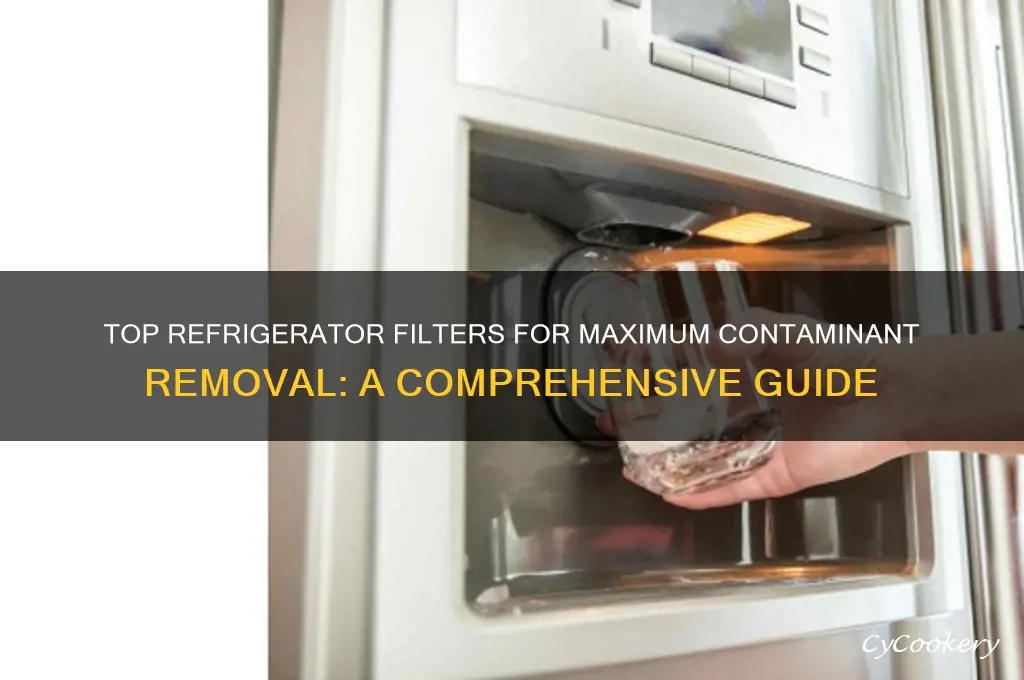 what refrigerator filter removes the most contaminents