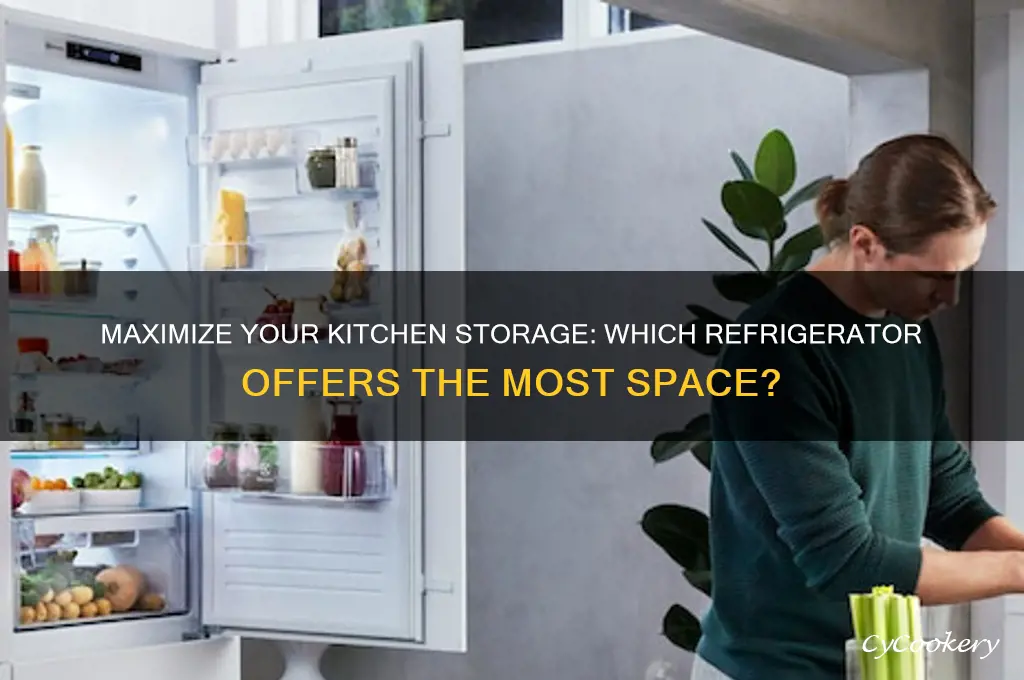 what refrigerator type gives the most space