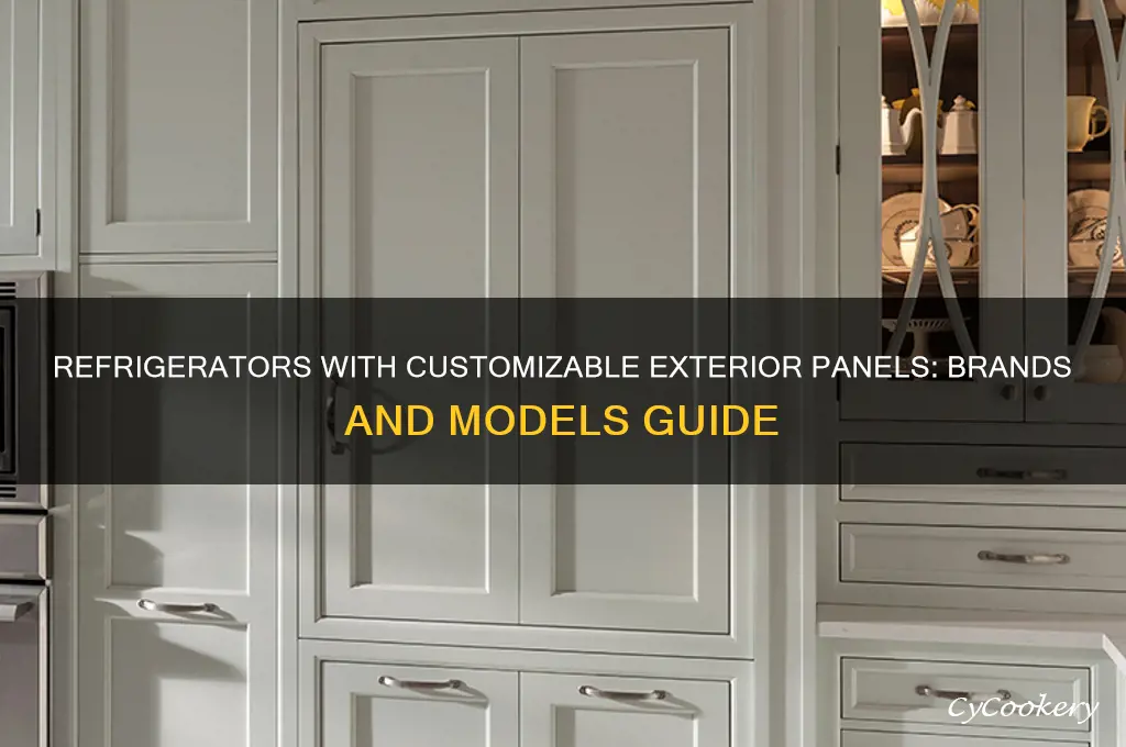 what refrigerators can have panels attached to exterior
