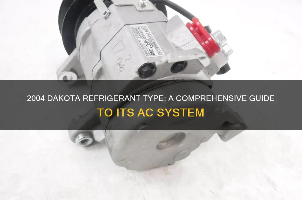 what refrigerent is in a 2004 dakota