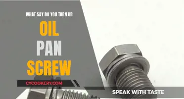 Tightening the Oil Pan Screw: How-to Guide