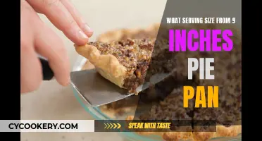 Pie Pan Portions: 9-Inch Slice Serving