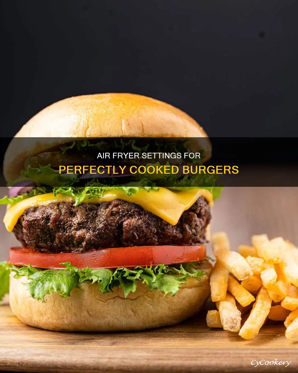what setting do you cook burgers in the air fryer