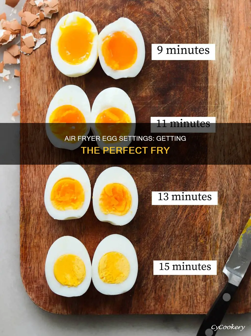 what setting to cook eggs in air fryer